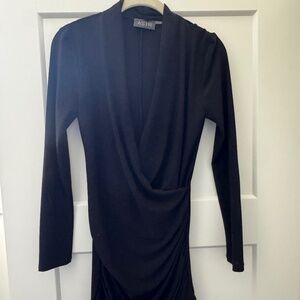 ASTR the Label Black Plunge Neck Mini Dress
